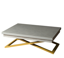 Обеденные столы, Стол-трансформер Cross (золото)