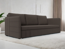 Диваны с ящиком для белья, Прямой диван Слим, рогожка Амур