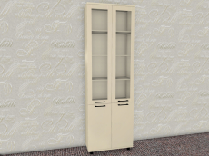 Шкафы двухстворчатые, Модульная система Грейс Шкаф ШК-5035  Серый Кашемир