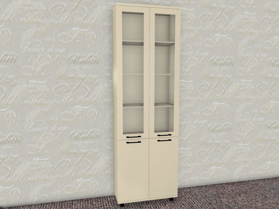 Шкафы двухстворчатые, Модульная система Грейс Шкаф ШК-5035  Серый Кашемир