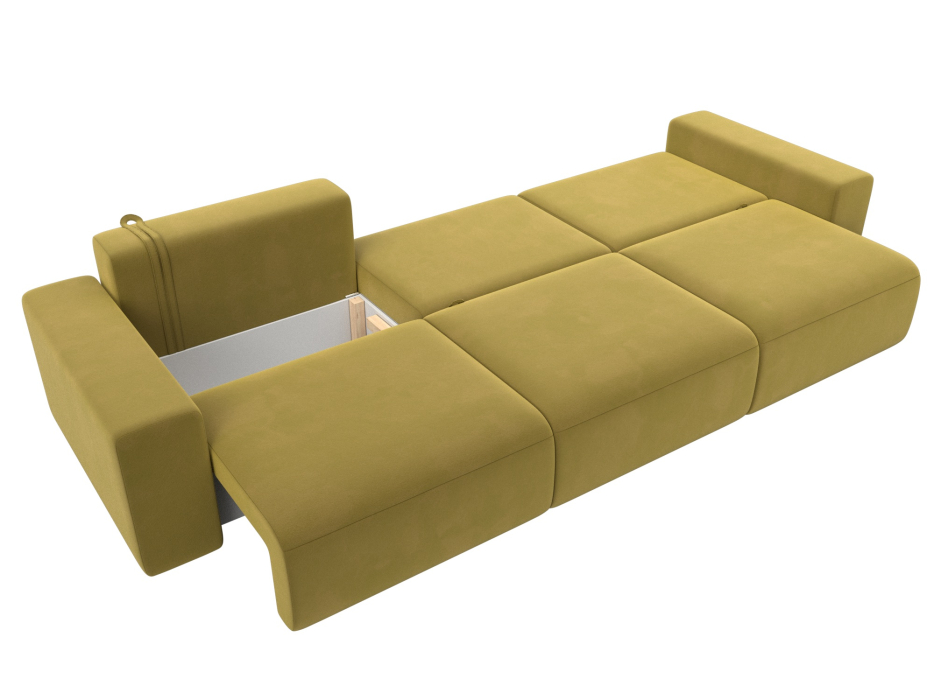 Диваны еврокнижки, Диван прямой Лига-036 Классик Лонг, микровельвет