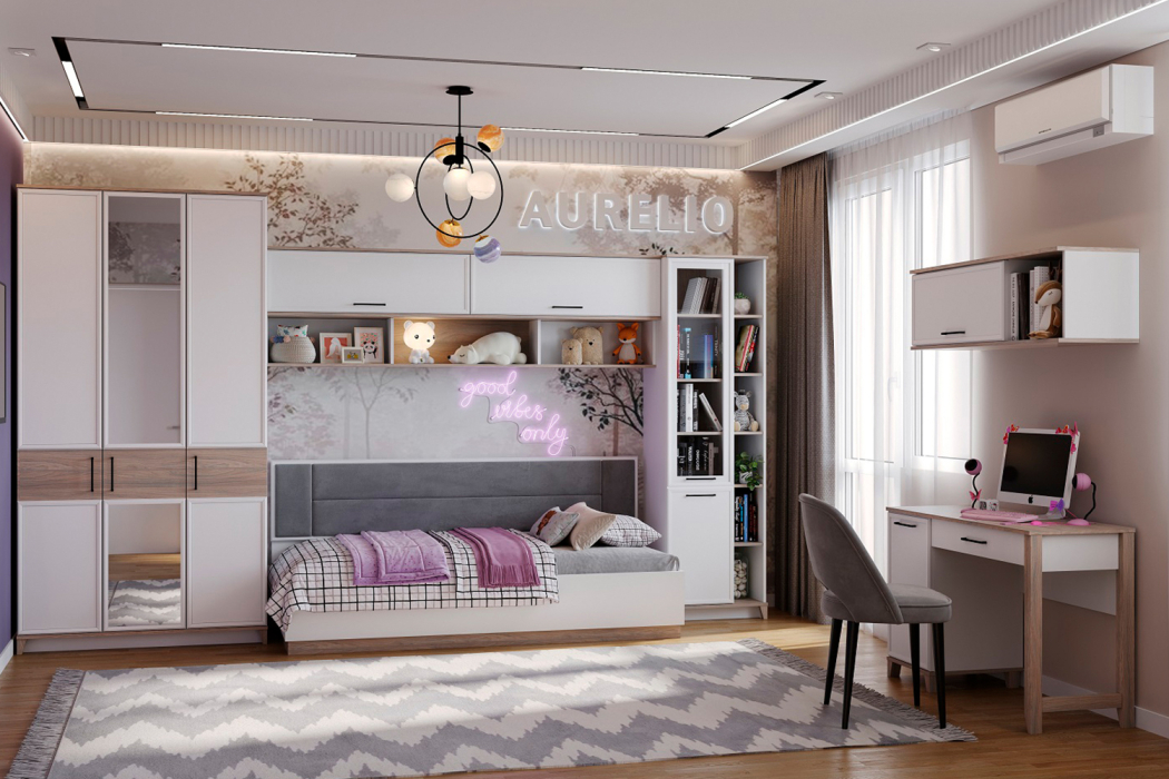 Настенные полки, Шкаф навесной Аурелио 15