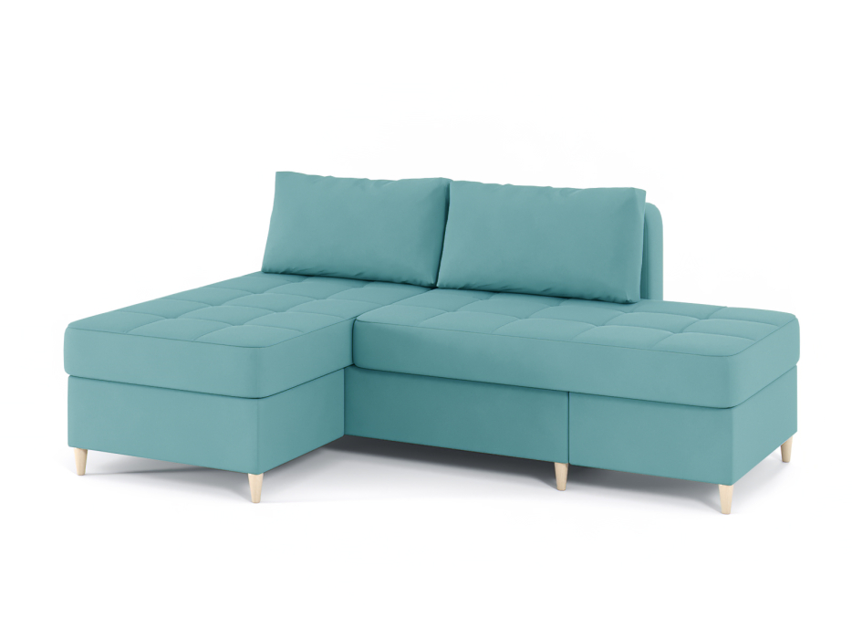 Диваны угловые в гостиную, Диван-кровать угловой Оливер 2 еврокнижка-трансформер, велюр