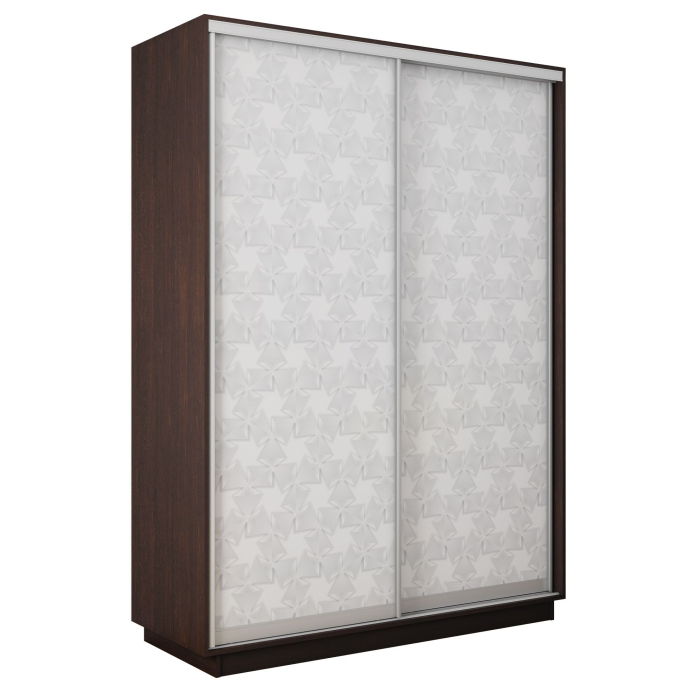 Шкафы-купе 2-х дверные, Шкаф-купе Экспресс 2-х дверный Фотопечать Калейдоскоп Стекла 120х60х220