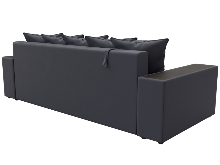 Диваны еврокнижки, Диван прямой Дубай полки справа, экокожа GRIFON