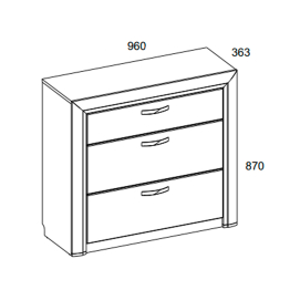Комод 3S, OLIVIA