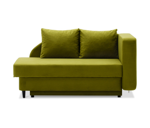 Кушетка ИБИ, еврокнижка, правый угол, велюр