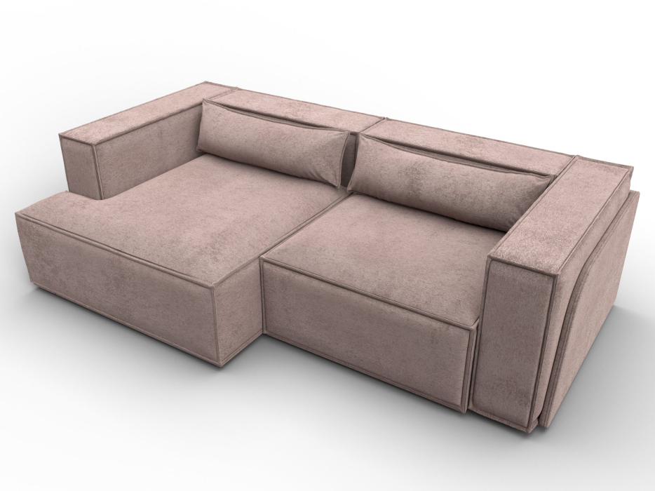 Диваны угловые в гостиную, Диван угловой Лига-061 угол левый, велюр TOWER