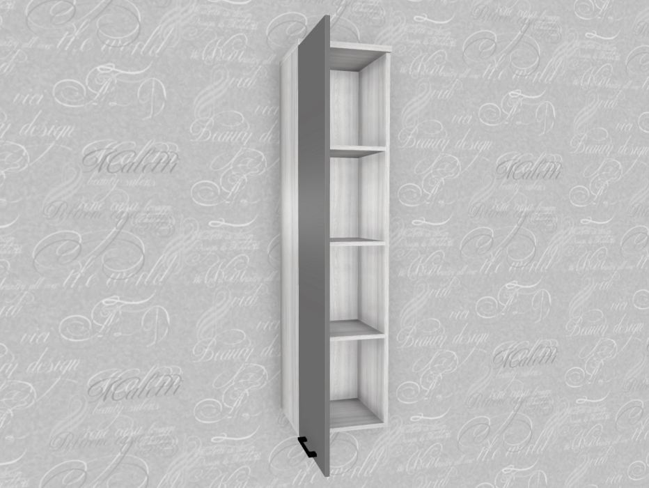 Настенные полки, Модульная система Грейс Антресоль АН-5001  Гикори Джексон Темный