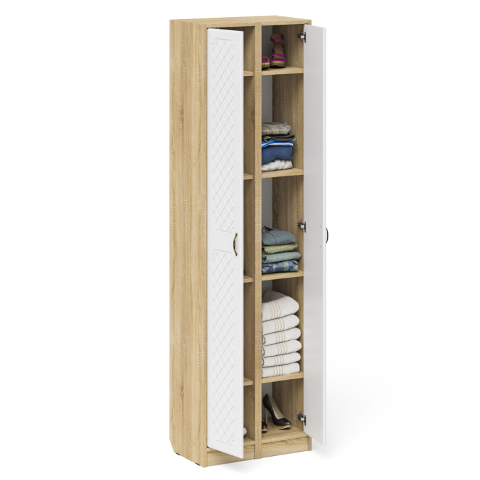 Прихожие, Два пенала для прихожей серии П-6 МДФ фрезеровка ромб