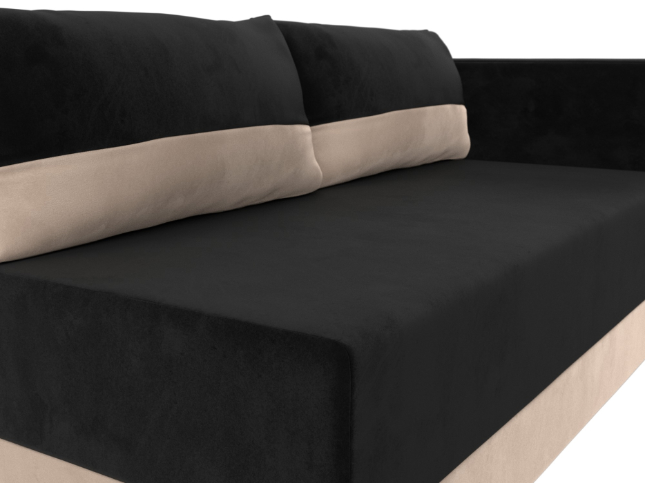 Кушетка диван, Кушетка Никас правая, велюр