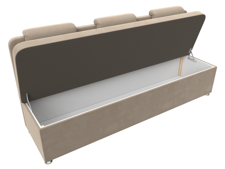 Кухонные уголки, Диван кухонный прямой Маккон 3-х местный, велюр