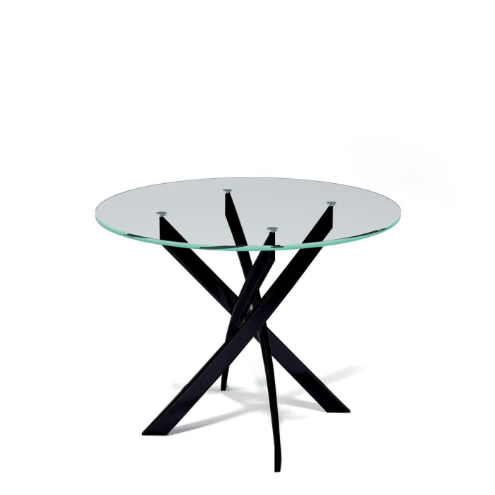 Обеденные столы, Стол KENNER R1000  стекло прозрачное