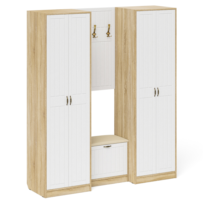 Прихожие, Модульная мебель для прихожей П-6 № 9 МДФ фрезеровка прованс