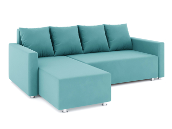 Диван-кровать угловой Челси еврокнижка, велюр