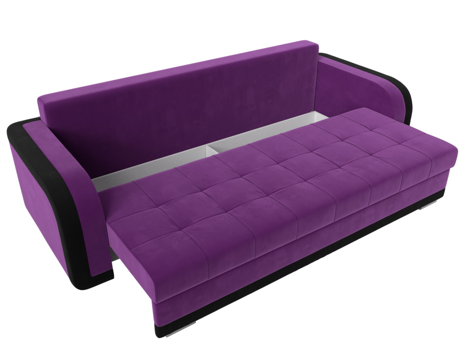 Диваны с ящиком для белья, Диван прямой Марсель, микровельвет