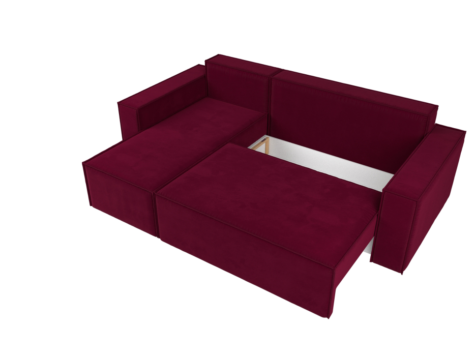 Диваны угловые в гостиную, Угловой диван Куба левый угол, микровельвет
