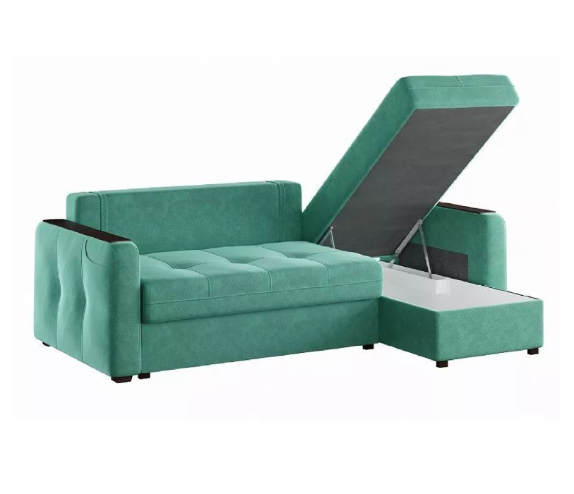 Диваны угловые в гостиную, Диван-кровать угловой Smart 3 Велюр