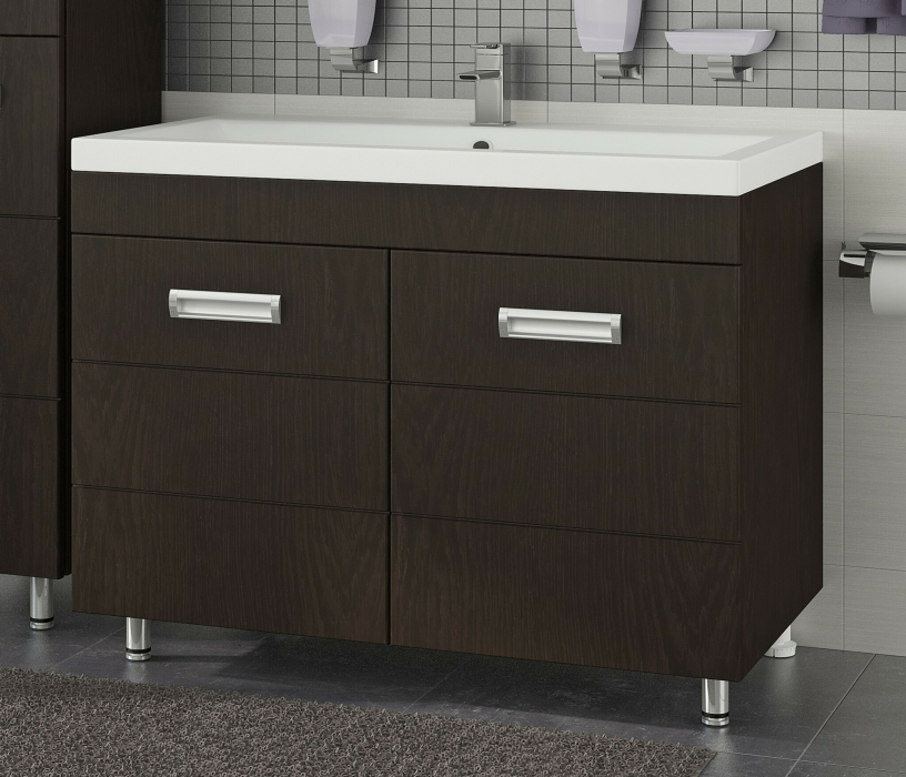 Тумбы с раковиной для ванны, Тумба с раковиной Francesca Avanti  Кубо 80 