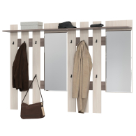 Настенные, Две вешалки для верхней одежды с зеркалом Лира 2-3814