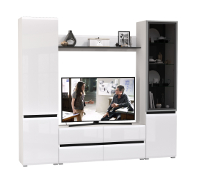 Стенка для гостиной со стеклом Сидней № 50