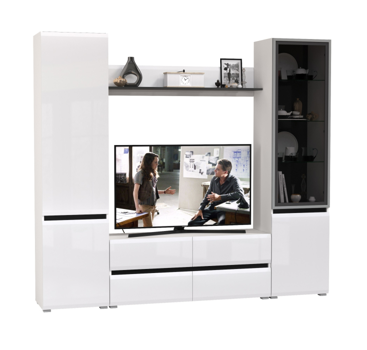 Стенки для гостиной, Стенка для гостиной со стеклом Сидней № 50