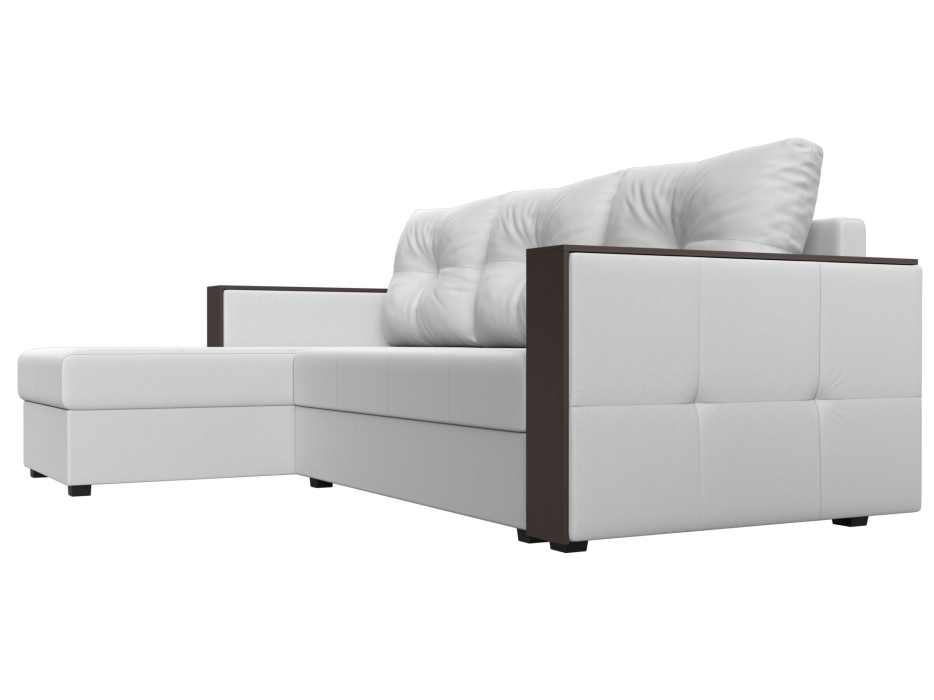 Диваны угловые в гостиную, Угловой диван Валенсия Лайт левый угол, экокожа