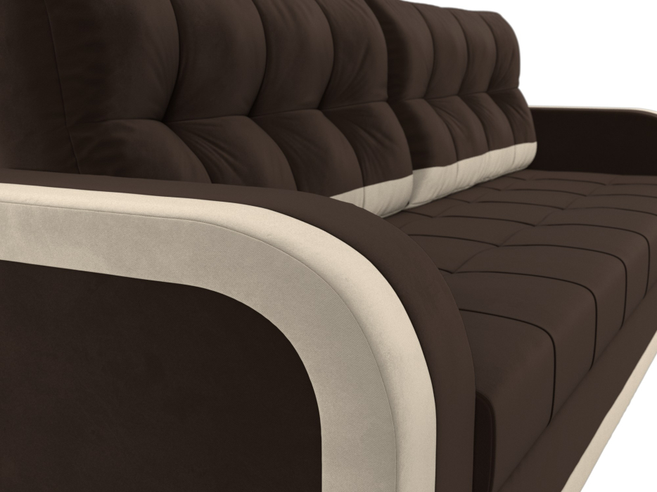 Диваны с ящиком для белья, Диван прямой Марсель, микровельвет