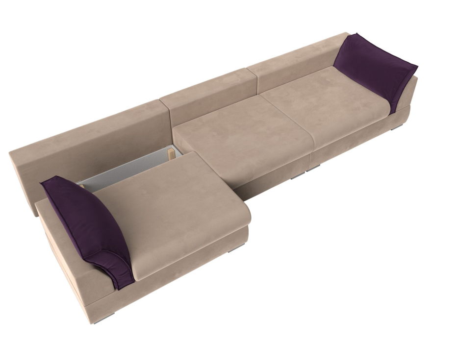 Диваны прямые кухонные, Прямой диван Пекин Long, велюр