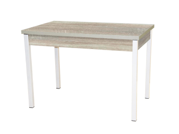 КОЛОРАДО стол обеденный раздвижной опора квадро белый муар