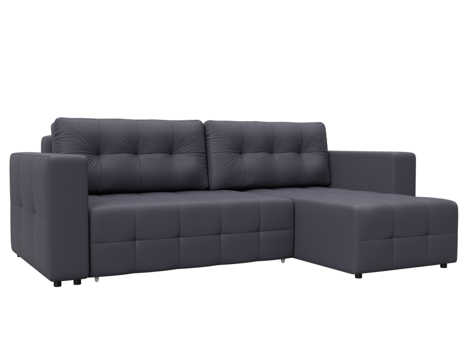 Диваны угловые в гостиную, Диван угловой Лига-075 угол универсальный, экокожа GRIFON