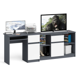 Компьютерный стол МС-1 правый с тумбой 1204 Мори