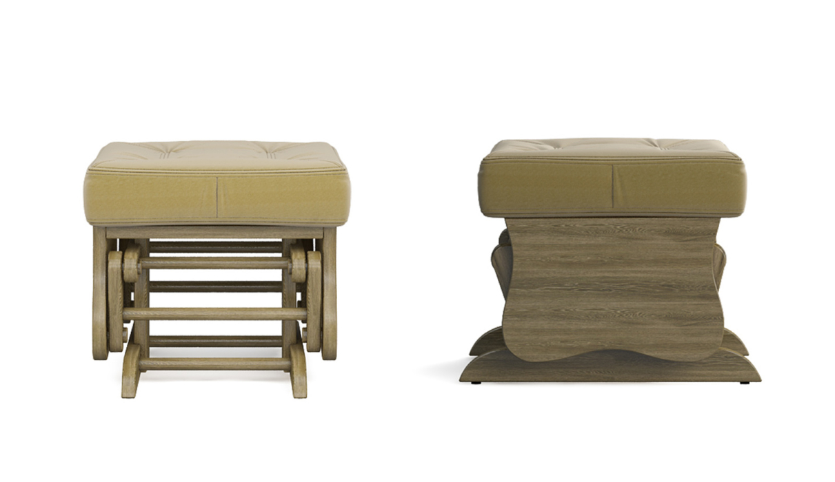 Пуфы, Пуф-качалка Джильо Дуб светлый — бежевый