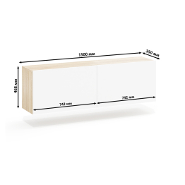 Подвесная ТВ-тумба РВК-1500