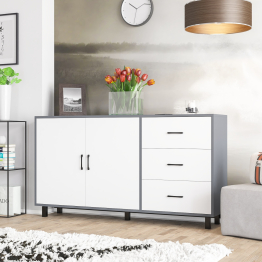 Широкий тумба-комод с ящиками и дверками РВК 123-1604
