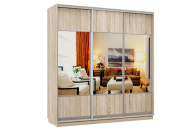 Шкаф-купе Премьер Лайт 35 (05;05;05) трехдверный