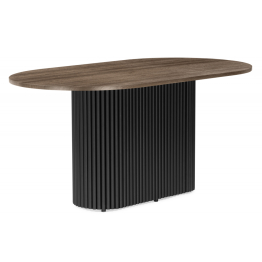 Стол Барон О 160 х 90 (черные ноги)