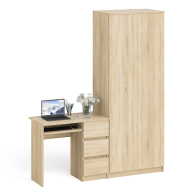 Компьютерные столы, Шкаф распашной две двери Мори 800.1 и стол компьютерный МС-6 правый