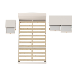 Кровать Афина 1200 с прикроватной тумбочкой и столом с ящиками