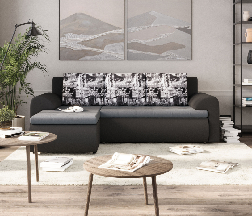 Диваны угловые в гостиную, Угловой диван Цезарь,левый