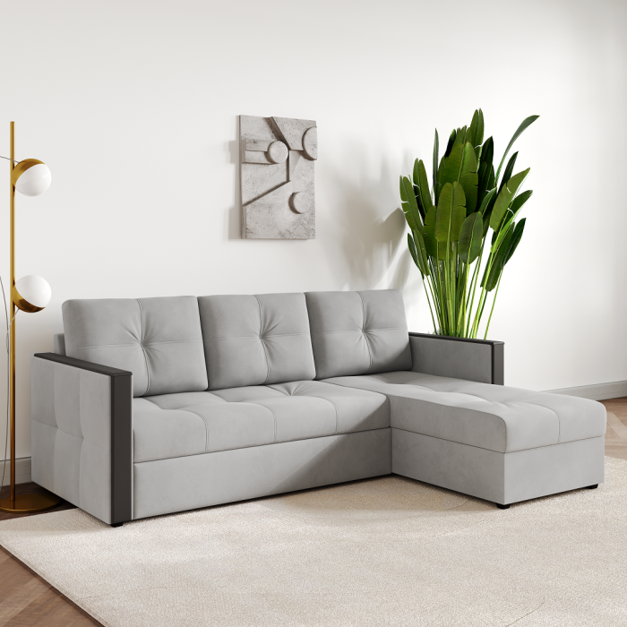 Диваны угловые в гостиную, Угловой диван, раскладной Валенсия