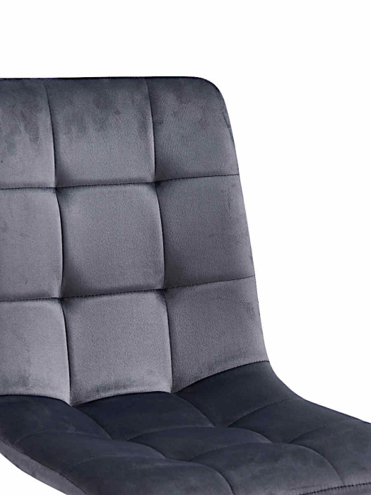 Стулья, Стул мягкий DC209 велюр каркас металл черный КРУГЛЫЙ