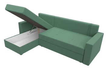 Диван угловой Верона Лайт левый угол, рогожка Амур