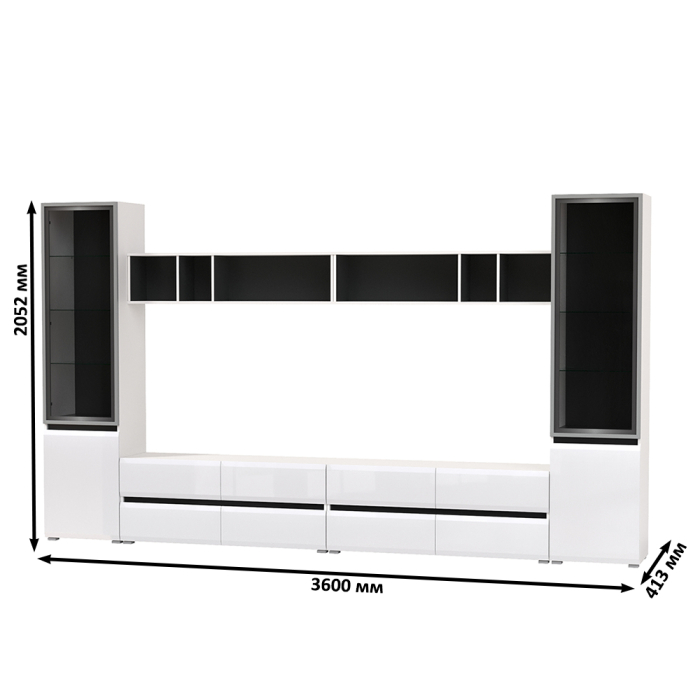 Стенки для гостиной, Сидней Комплектация № 76