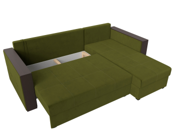 Угловой диван Валенсия Лайт правый угол, микровельвет