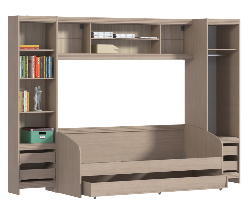 Для девочек, Дакота Сосна Авола Шампань/Белый глянец комплект L-3120