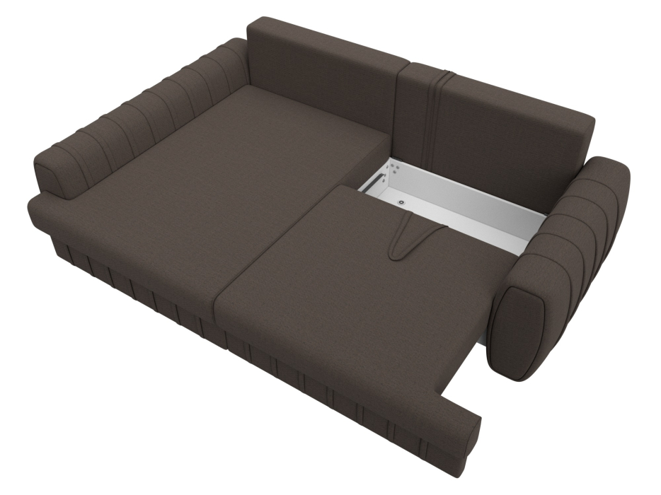 Диваны угловые в гостиную, Диван угловой Лига-057 НПБ угол левый, рогожка Амур