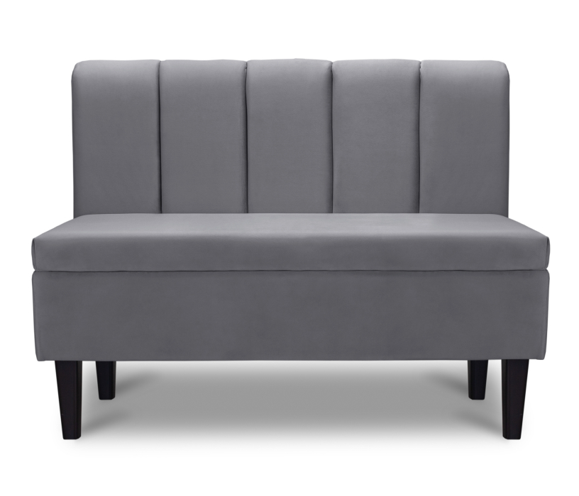 Диваны прямые кухонные, Диван прямой на ножках Лео 110, микровелюр