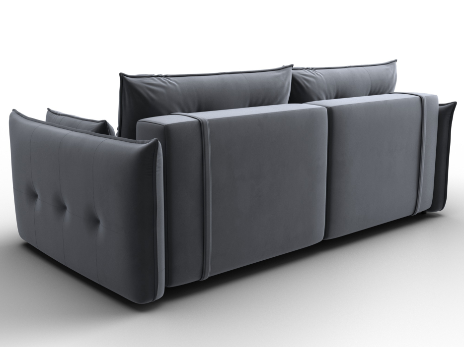 Диваны еврокнижки, Диван прямой Лига-100 НПБ, велюр SEVEN