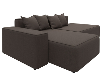 Диван угловой Лига-079 угол левый, рогожка Амур